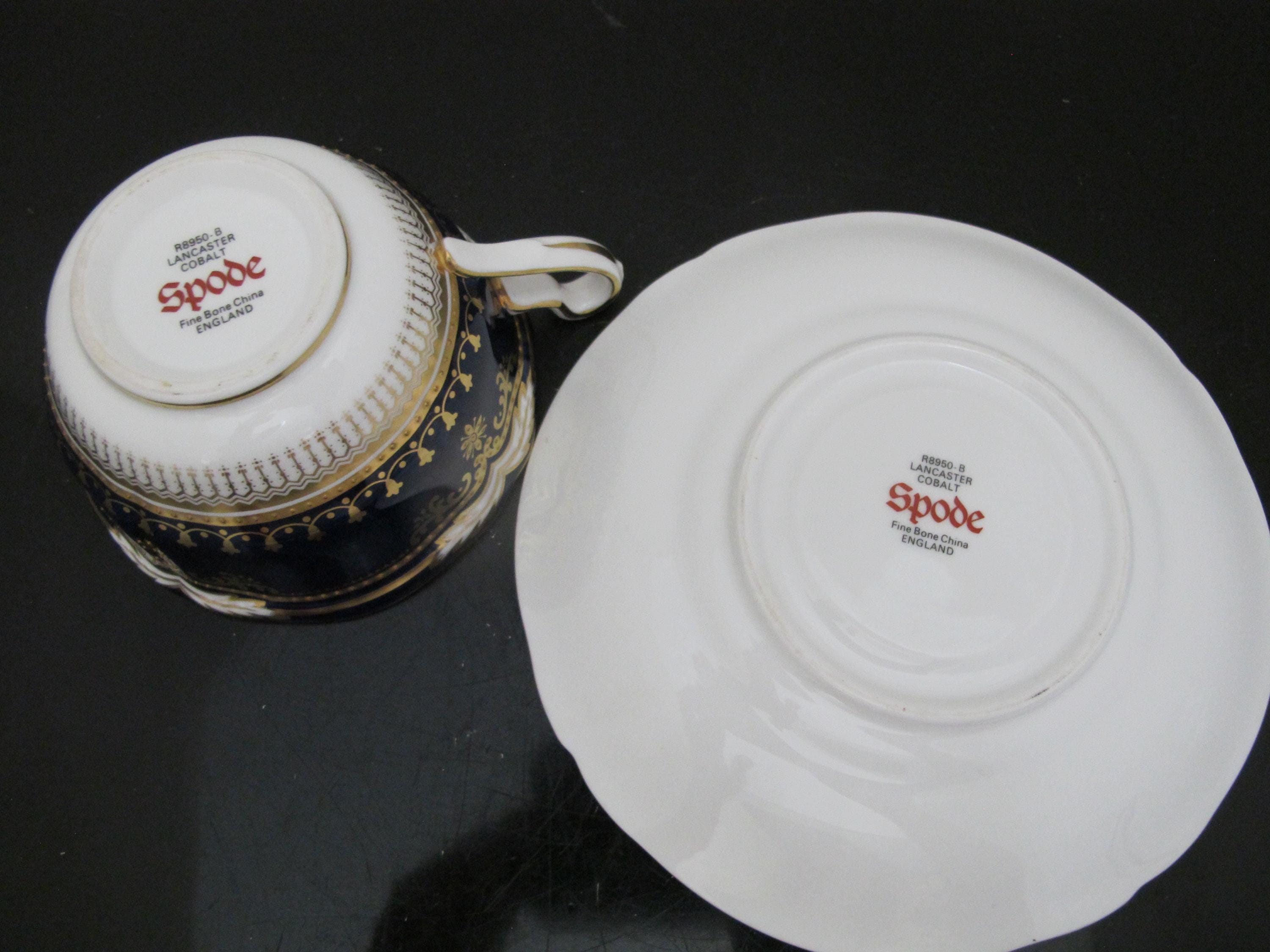 SPODE ランカスター コバルトブルー R8950 ゴールドギルト ファイン