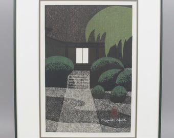 斎藤清 サイン入り 額入り 会津木版画「冬の橋」 - Etsy 日本