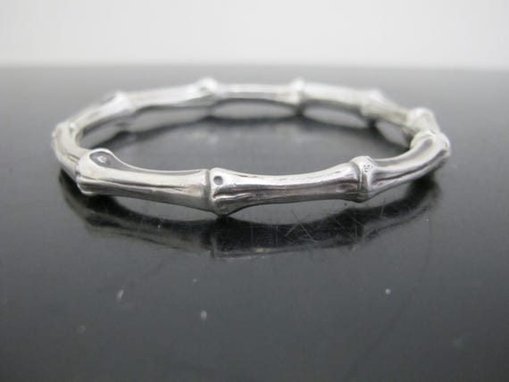 Buy TIFFANY Co Sterling Silver BAMBOO Vintage 1990's Bangle