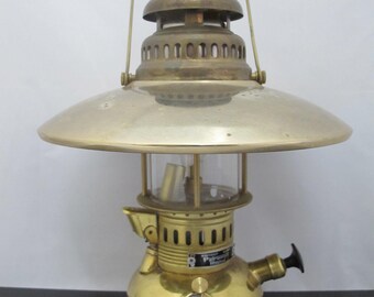 Antique Paull's No. 0 Black Railroad Lantern With Clear CNX Globe