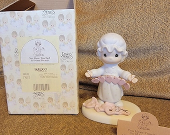 1983 Precious Moments Figurine "You Have Touched So Many Hearts "
