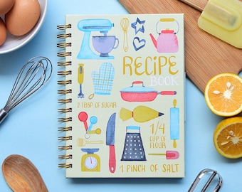 Recipe Book | Recipe Cookbook | Stationery | Cooking | Keepsake | Food | Kitchen