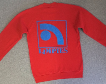 Vintage LIMPIES 80's Sweatshirt/ ORIGINAL Artwork RARE Skater Skateboard Street Wear Shirt/ Chip Morten UsA Made Excellent! Small