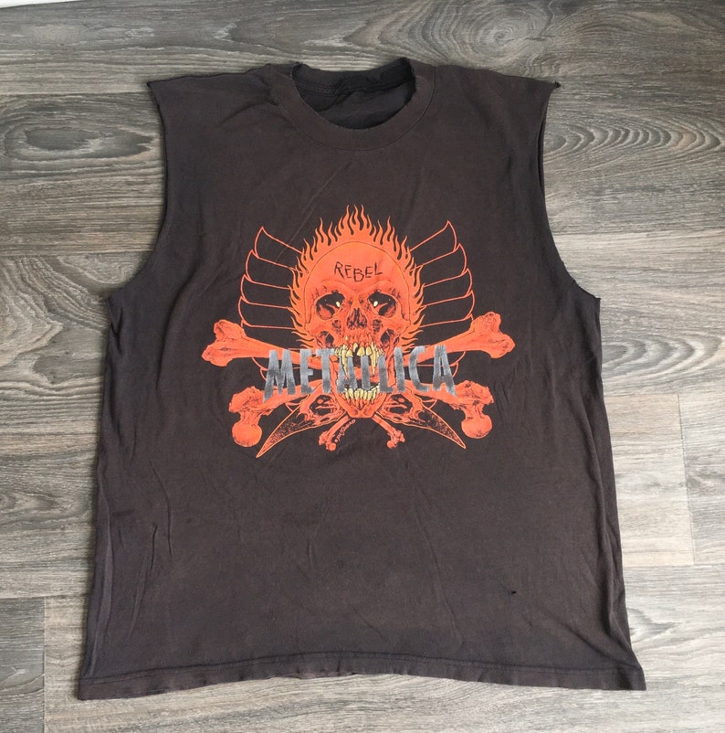 Metallica Shirt 90s Rebel Original PUSHEAD Yin Yang Distressed - Etsy