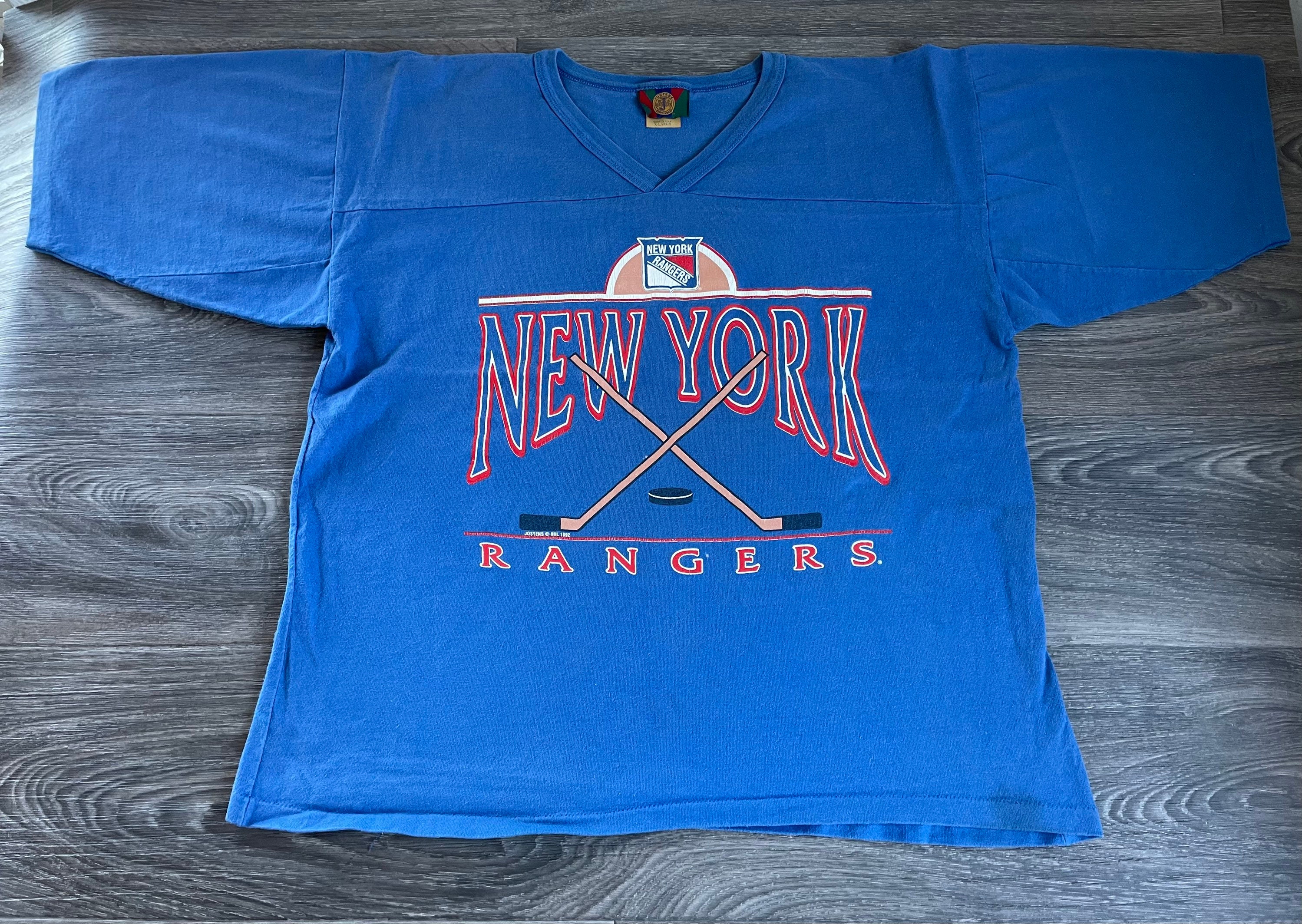 VINTAGE NHL NEW YORK RANGERS TEE SHIRT 1996 SIZE LARGE – Vintage rare usa