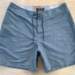 Vintage Patagonia Pataloha Swim Suit Trunks Board Green Camo Waist Shorts Size 34 Inseam 6 Spring 2002