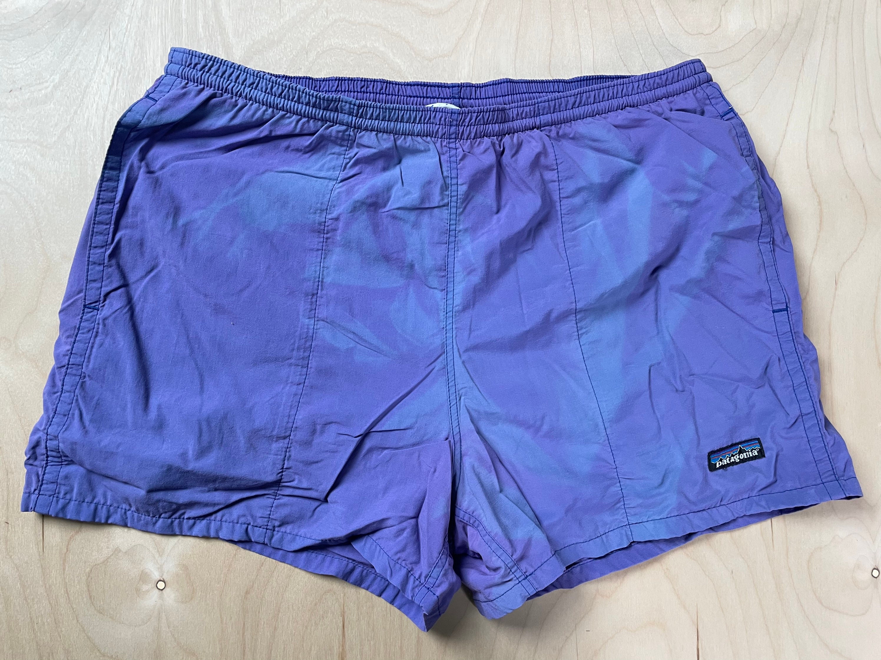 Patagonia Baggies Vintage 90s Purple Fade Pink Swim Liner - Etsy
