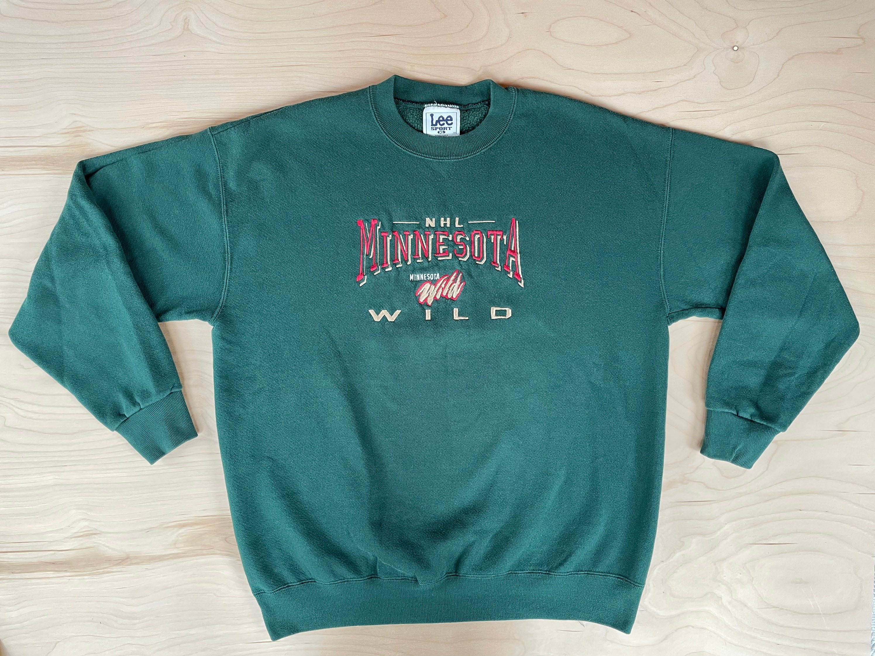 MINNESOTA WILD NHL LEE SPORT Vintage Used Sweatshirt Youth Large 14/16