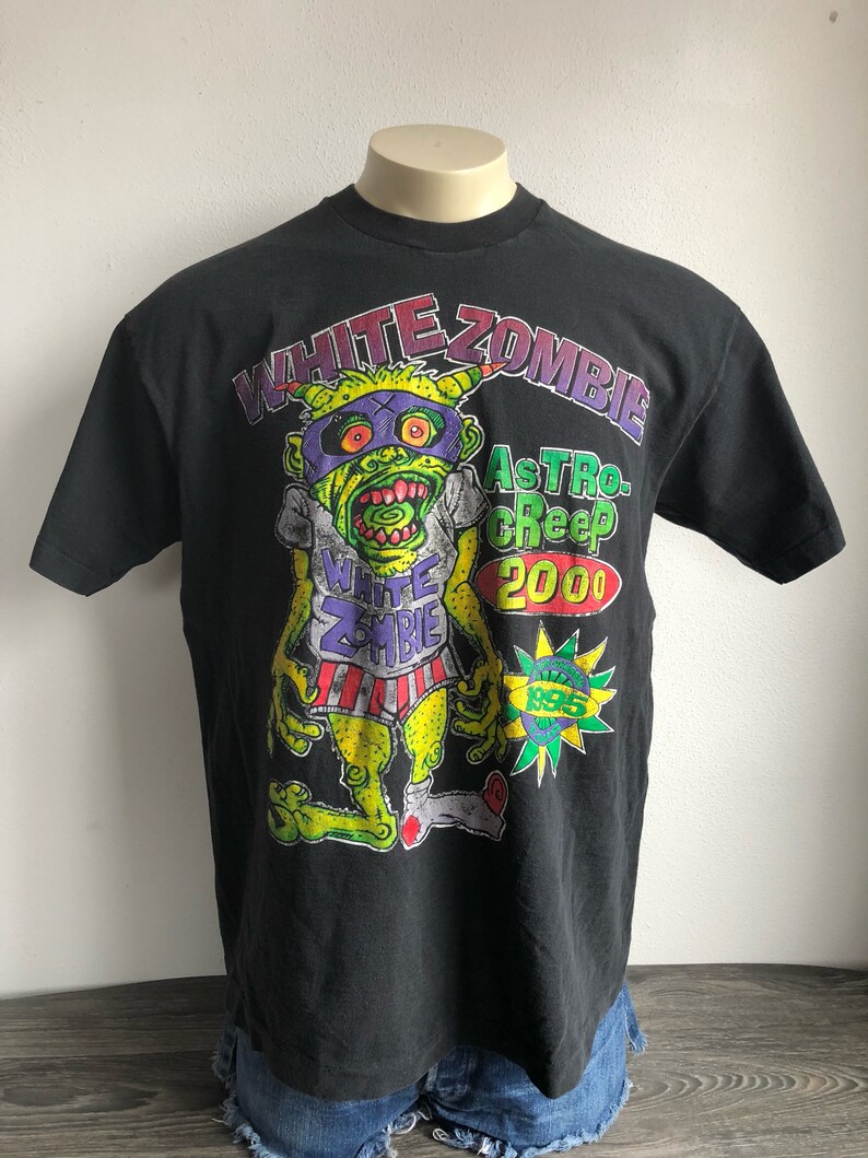 White Zombie Shirt 1995 90 Vintage Tour Astro Creep Super | Etsy