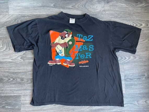 Taz Shirt Vintage 90s Master Hip Hop Warner Bros Cart… - Gem