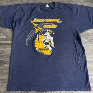 Navy vs Army Shirt 1983 Vintage Pasadena Football Game Tshirt Cadets vs Midshipmen Screen Stars Single Stitch USA Made Medium