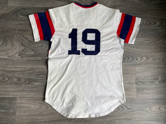 White Sox Medalist Sand Knit Jersey 80s Vintage 19 Billy 