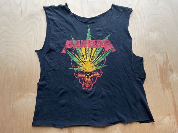 Pantera Shirt Reworked 1997 Vintage 101 Proof Weed Skull Art Band