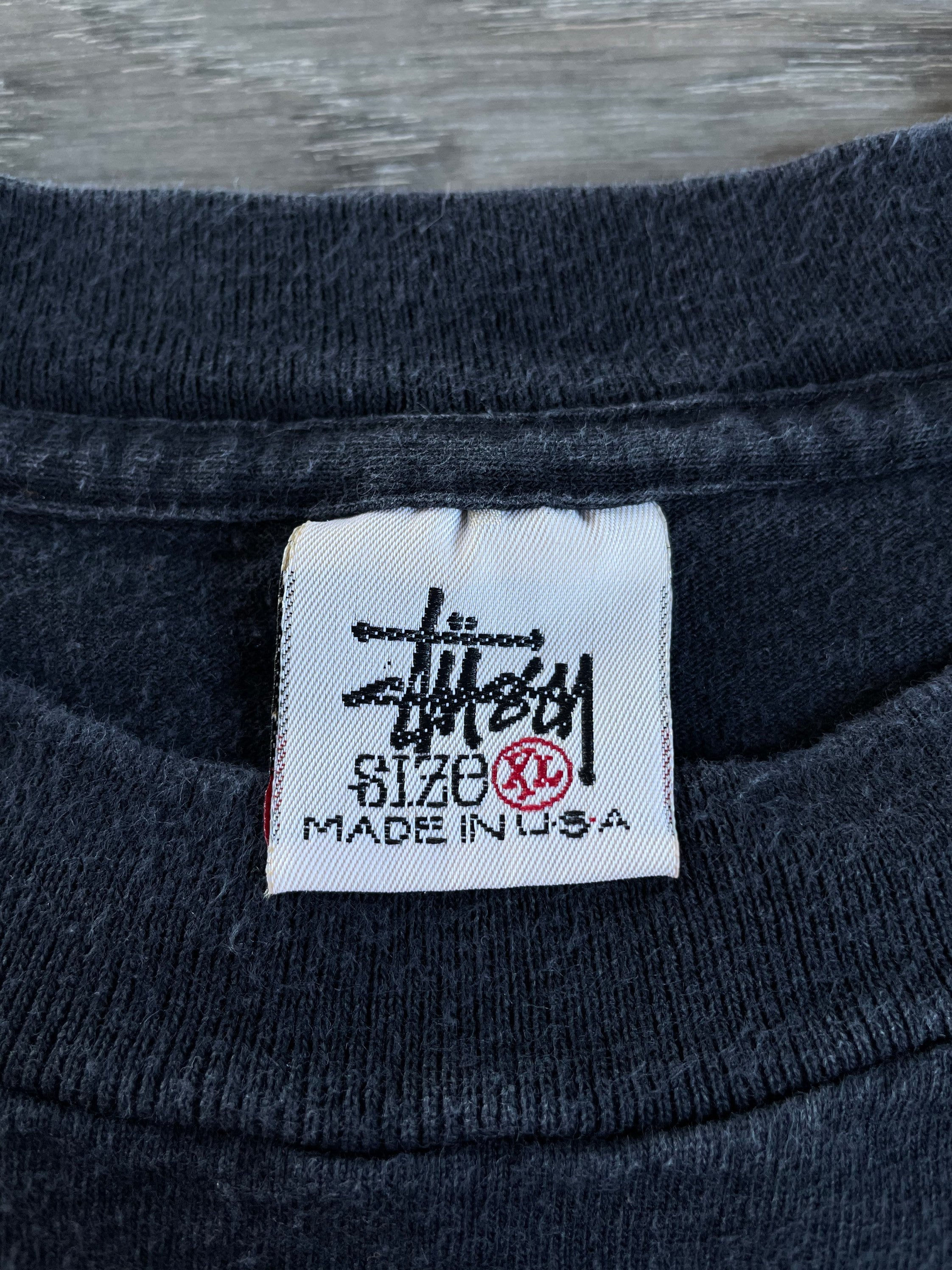 Stussy Shirt Vintage 90s Green Box Logo USA Made Skate Stussy Shirt Vintage 90s Green Box Logo USA Made Skate