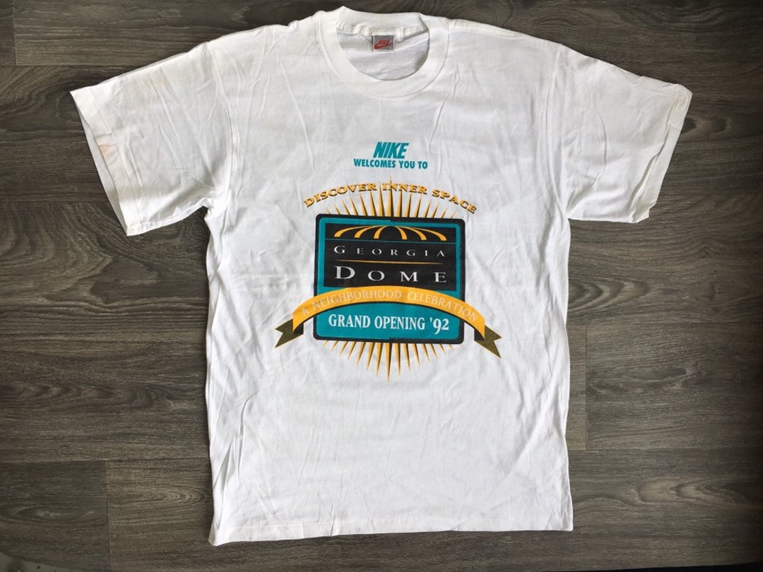 NIKE Georgia Dome Tshirt Vintage 1992 90s Just Do It Grey Tag - Etsy