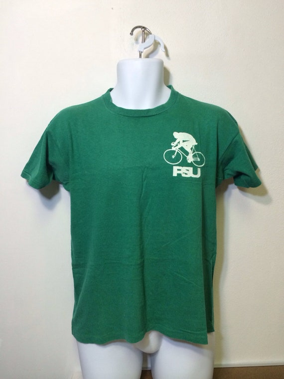 Vintage PSU T-shirt 1970's CHAMPION BLUE Bar/ Uni… - image 1