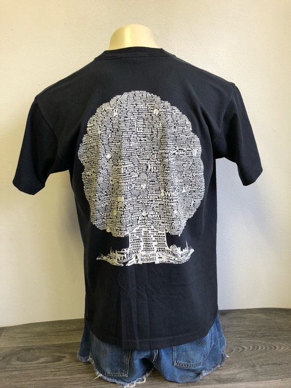 90s Family Tree of Rock N Roll Tee 黒 M THE FAMILY TREE OF ROCK &
