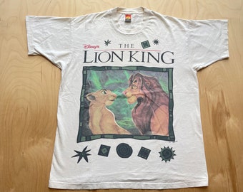 Lion King Shirt 90s Disneys Simba and Mufasa Scene Tee Jerry Leigh One Size Tag Fits like An XLarge