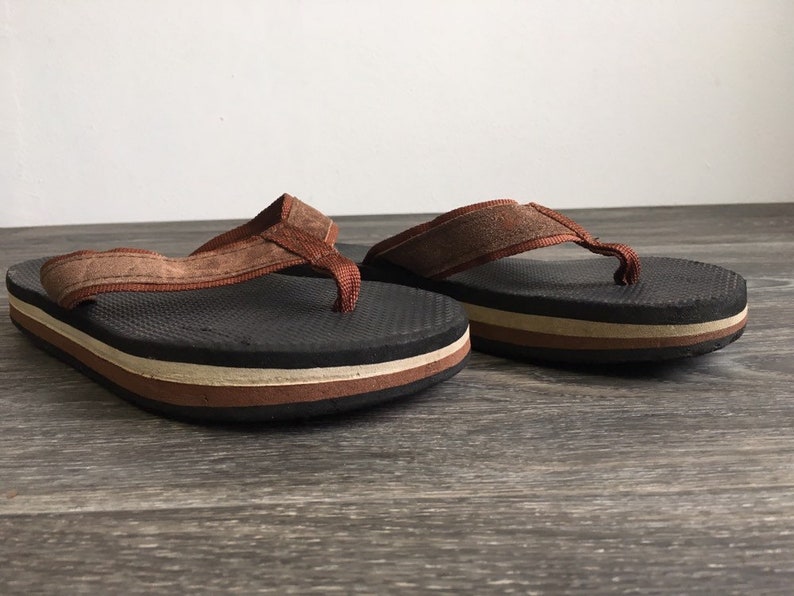 rainbow thick strap flip flop