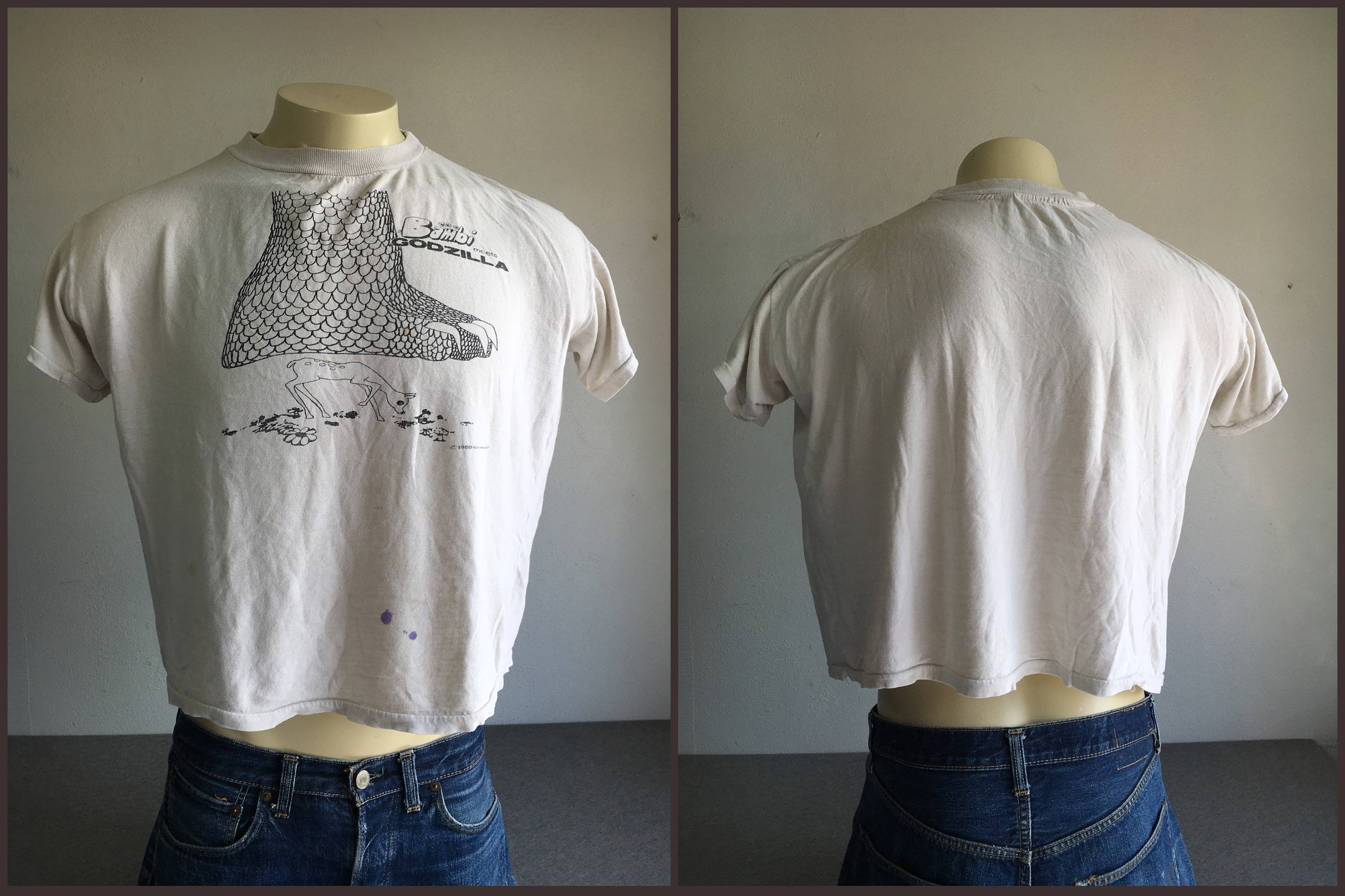 BAMBI MEETS GODZILLA Shirt 1969 Vintage/ 60