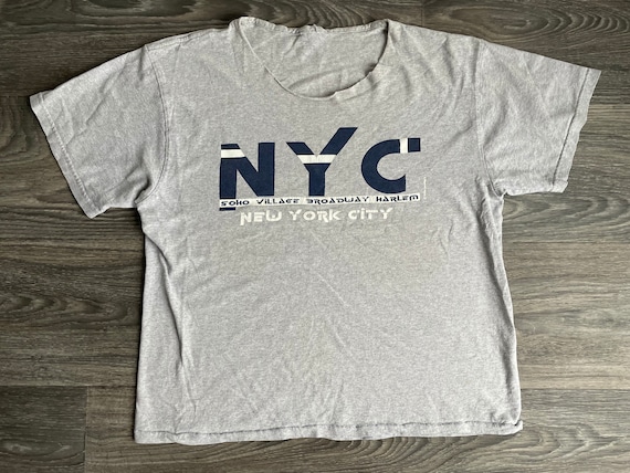 NYC Shirt 90s Vintage Soho Village Broadway Harlem New York - Etsy