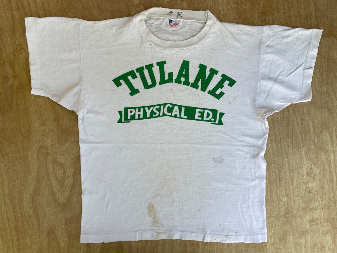 Champion Running Man Shirt 60s Vintage Tulane University New