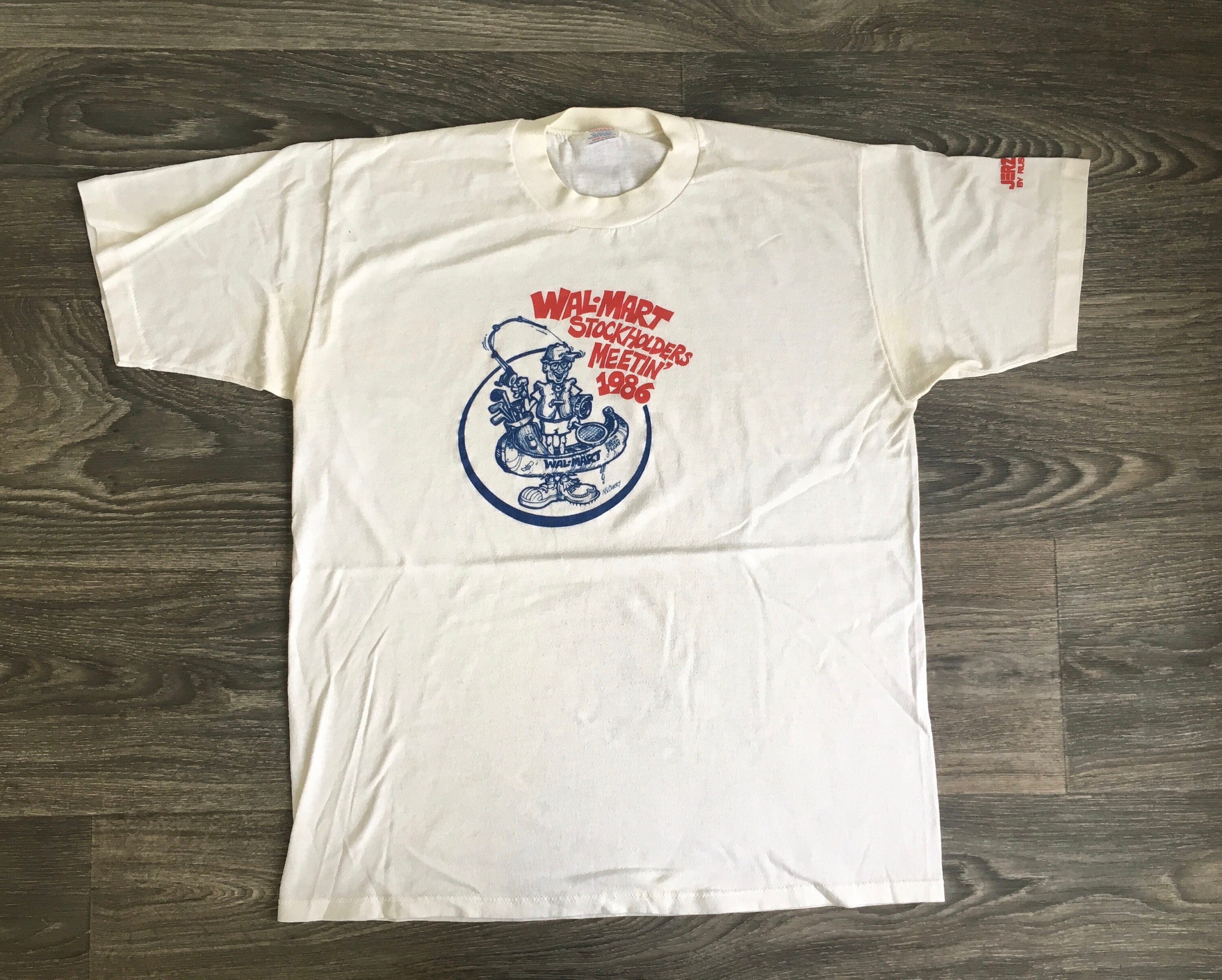 Walmart Shirt 1986 Vintage Stockholders 