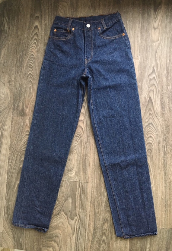 Levis 501 Vintage Denim Jeans 90's STUDENT Dark Indigo | Etsy