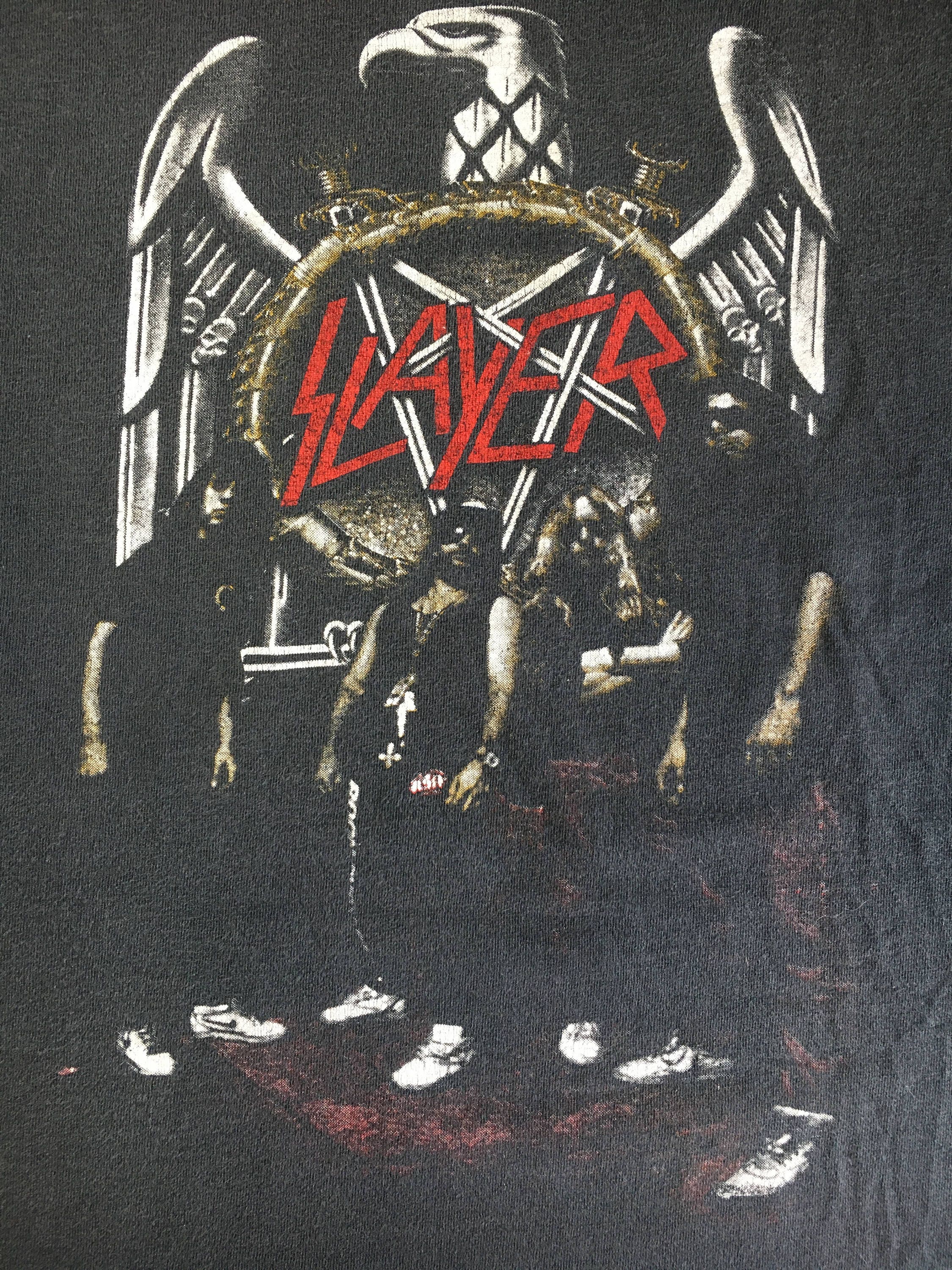 SLAYER 1991年　バンT 90's SLAYER CLASH OF THE TITANS ワールドツアー1991