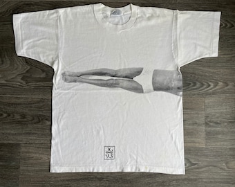 Camisa con diseño CG, ropa interior icónica vintage de los años 90, modelo de nadador, foto de EE. UU., talla M/L