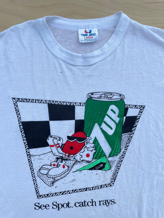 Vintage 7up Shirt 80s See Spot Catch Rays Soda Pop Tee