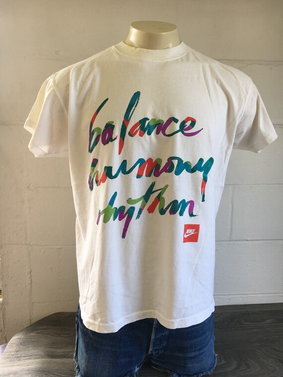 Nike Tshirt 90's Vintage BALANCE HARMONY RYTHM Da… - image 6