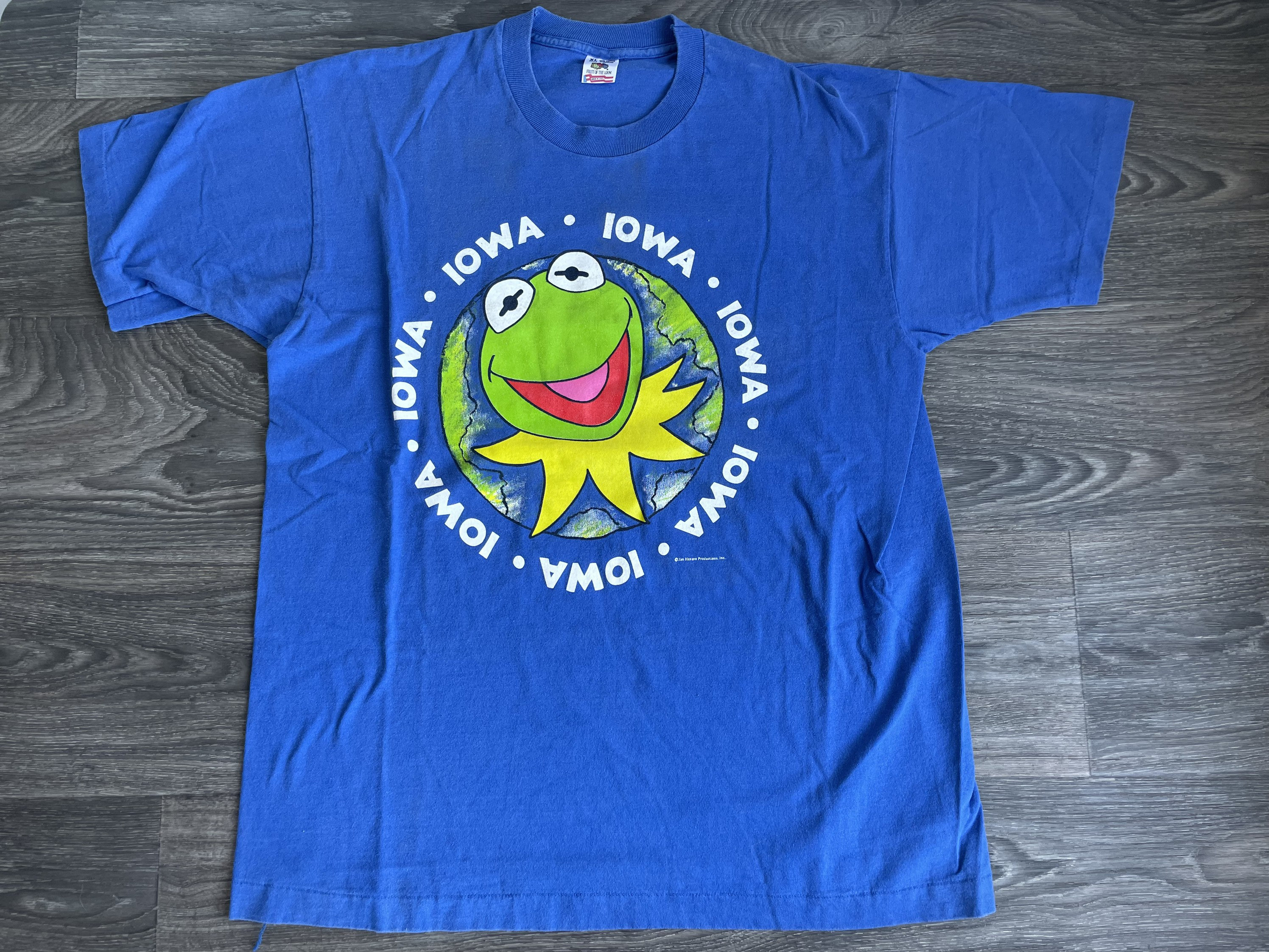 Kermit der Frosch Iowa Earth Shirt Vintage 90er Single Stitch Frucht des  Looks 100% Baumwolle blau Size XL - Etsy Österreich, image size:2992x2244