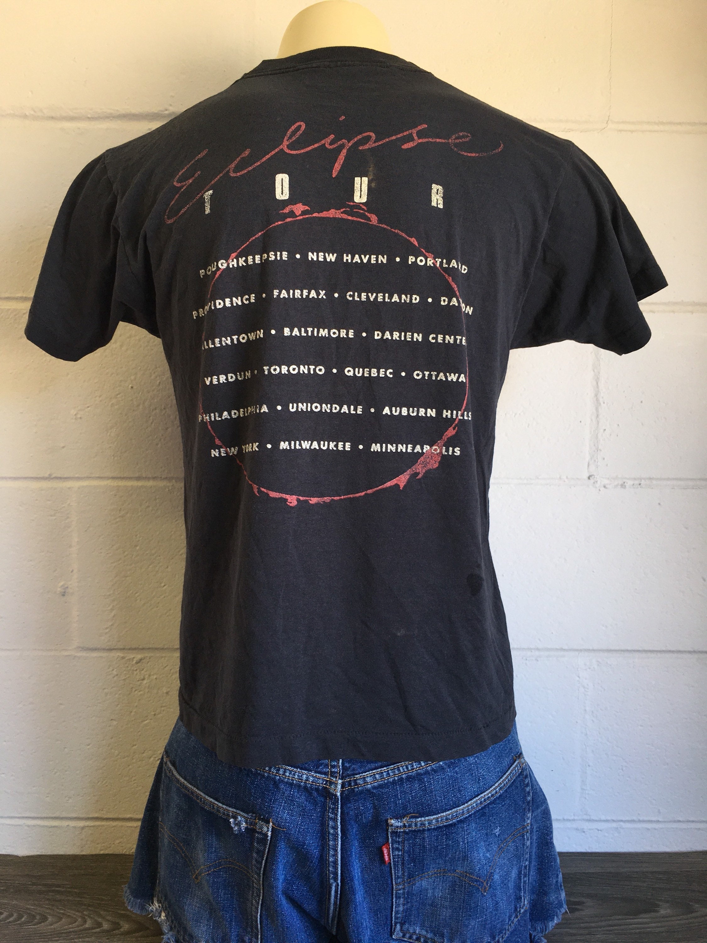 Kleding Herenkleding Overhemden & T-shirts T-shirts T-shirts met print Vintage Yngwie Malmsteen eclipse tour band gitarist legendarisch t-shirt 