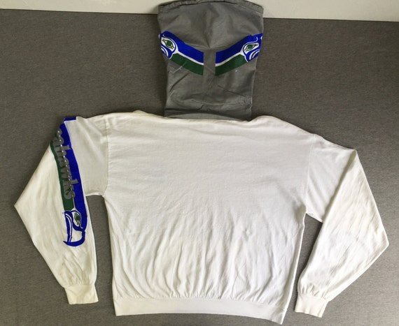 Seattle Seahawks hoodie Shirt 80's Vintage/ Uniqu… - image 2