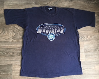SEATTLE MARINERS Shirt 1995 Vintage/ Major League Baseball Tshirt/ Salem Sportswear 100% Cotton UsA Made XL Excellent!