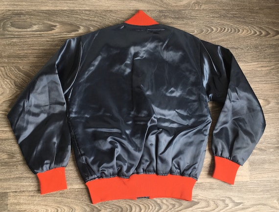 LA Angels Satin Jacket 80's Vintage Shiny Sewn Pa… - image 2