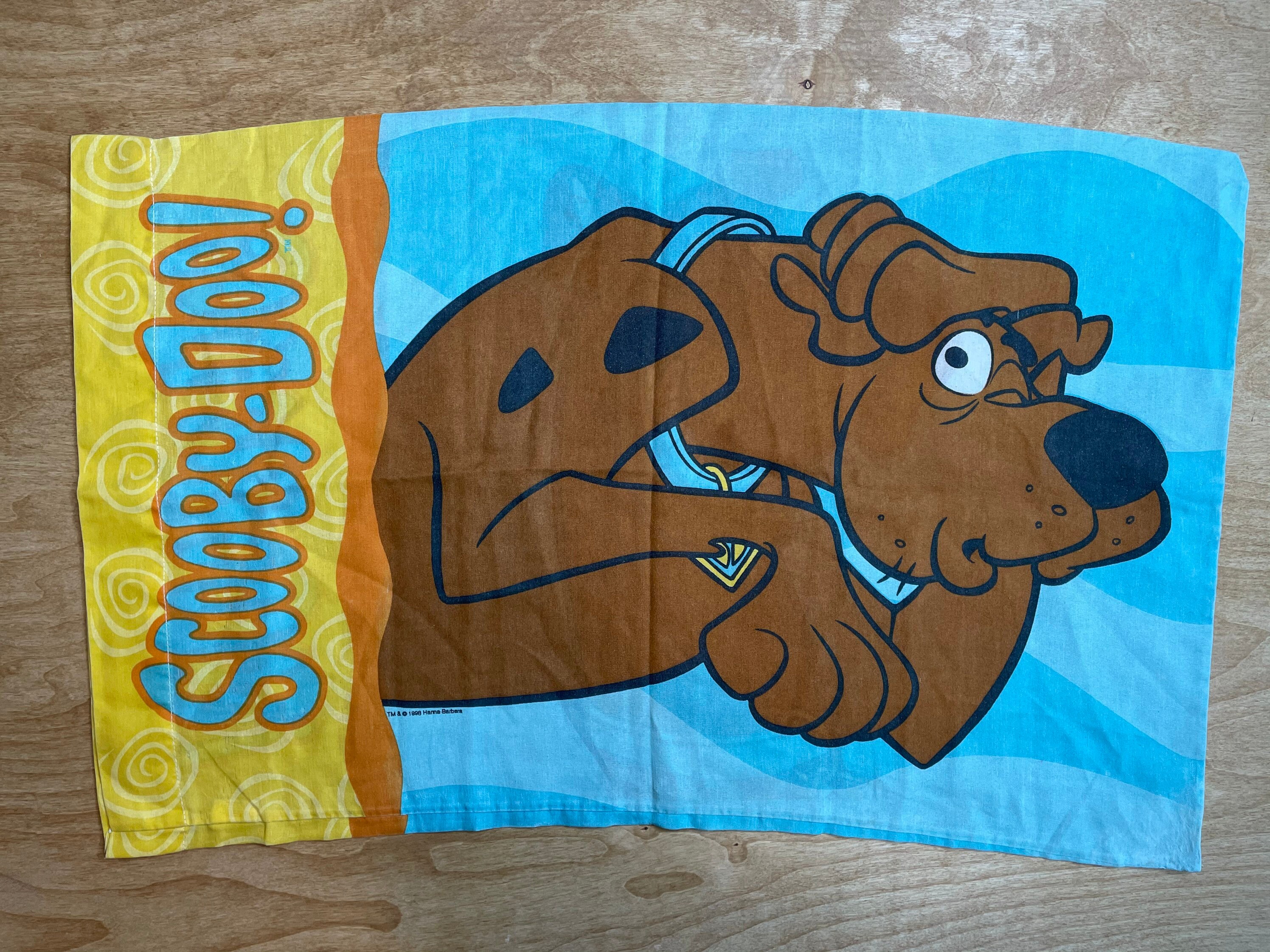 Scooby Doo Pillowcase 90s Vintage Cartoon Wink/scared Funny Etsy