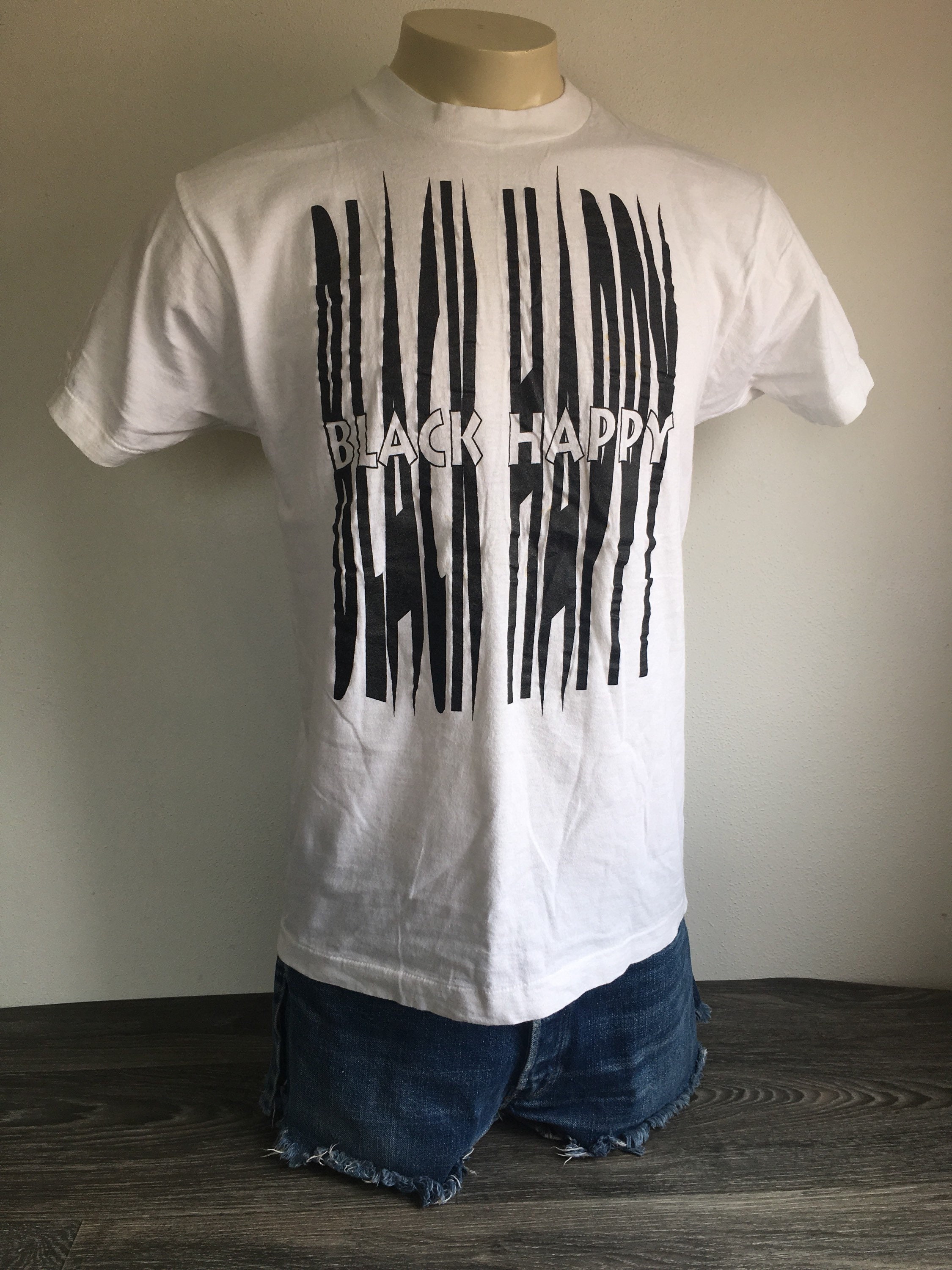BLACK HAPPY Band Shirt Rare! Vintage 90's Punk Funk Metal