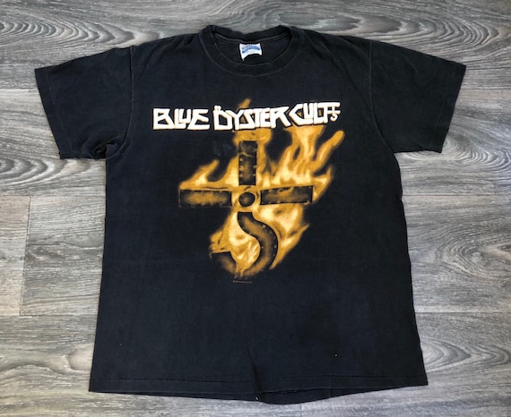 BLUE OYSTER Cult Shirt Career of Evil Vintage 1990 90s Rare BOC
