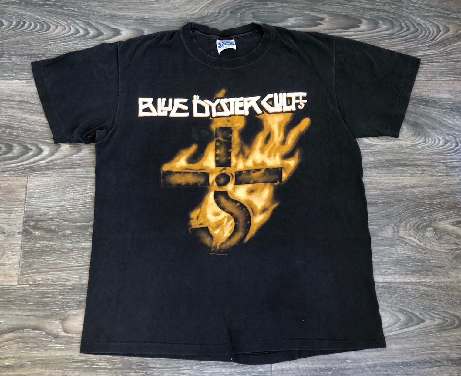 BLUE OYSTER Cult Shirt Career of Evil Vintage 1990 90s Rare BOC