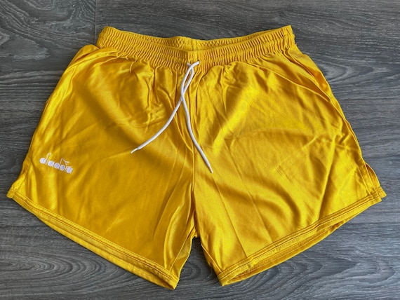 Diadora Shorts 90's Vintage Satin Nylon Soccer Ru… - image 1