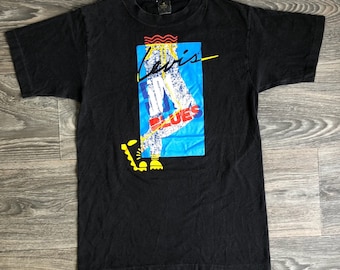 Levis 501 Shirt 80s Vintage Blues Jeans Tshirt Usa Made Black 