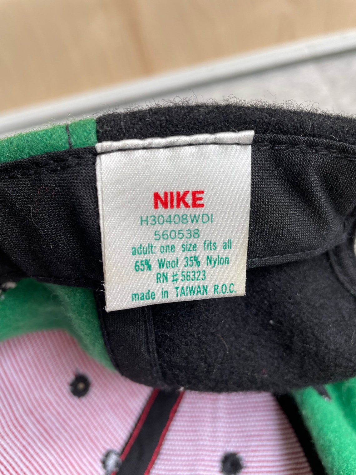 Nike Air Jordan Hat Rare Vintage 90s Leather Strapback Etsy