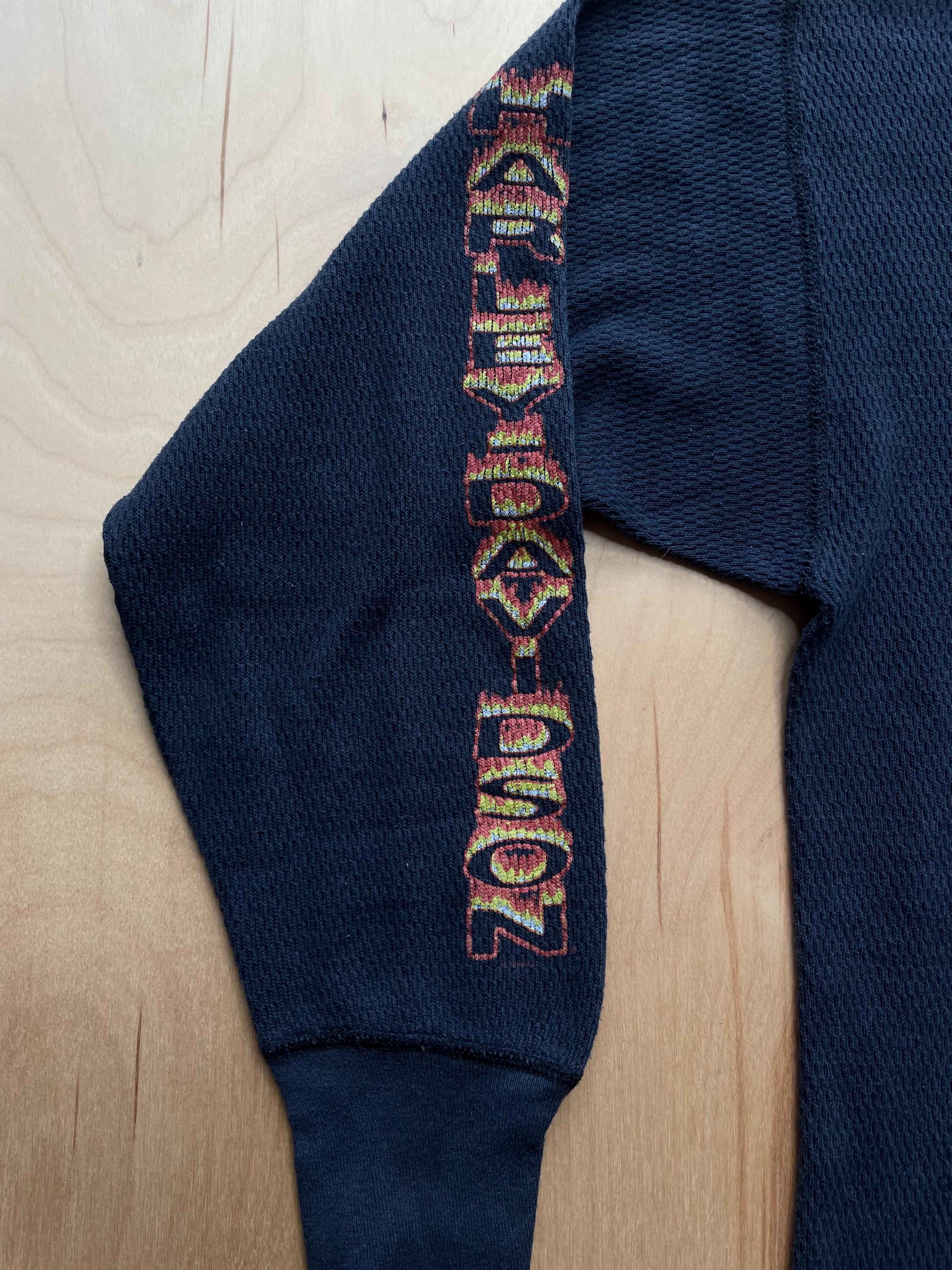 Chemise Harley-Davidson Vintage Manches Longues Flammes Aigle Chromée - Taille L, Occasion Très Bon état