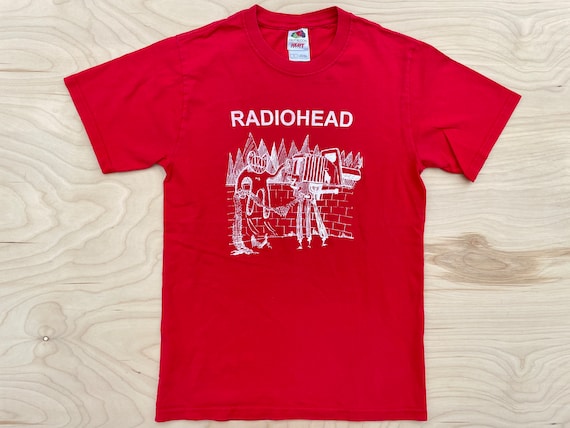 Vintage radiohead best sale shirt