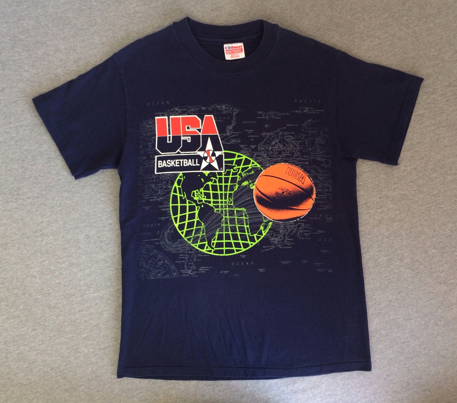 USA Basketball Shirt 90's Vintage/ DREAM TEAM World Etsy