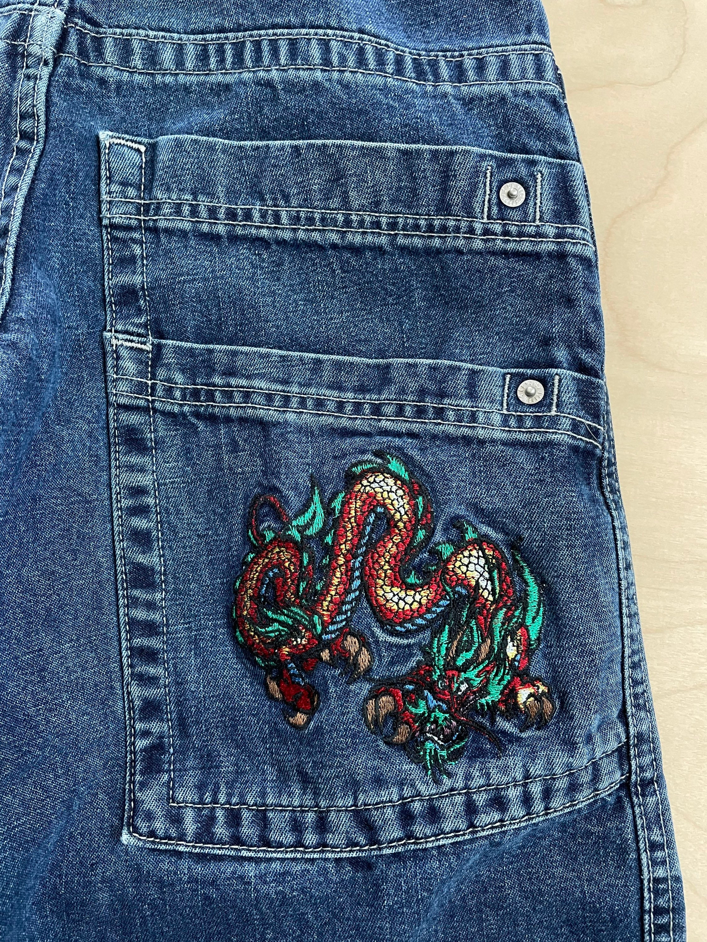 JNCO Jeans Youth Size Vintage Y2K Denim Pants Dragons - Etsy Finland