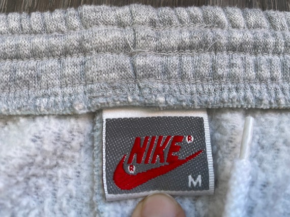 NIKE Sweatpants 90's Vintage Gray Tag Thick Pants… - image 3