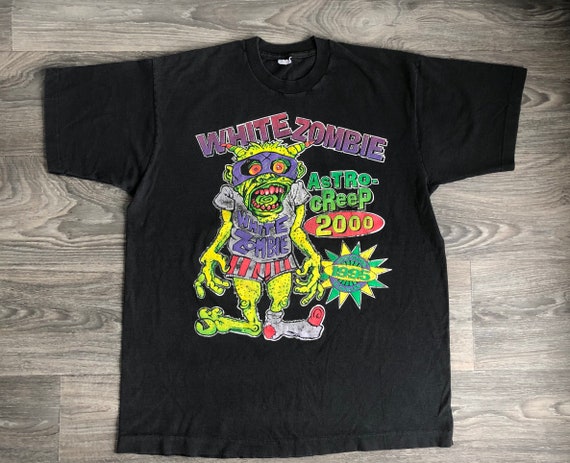 vintage white zombie shirt